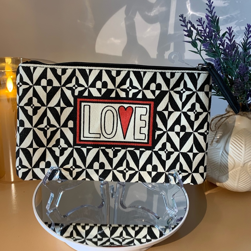 Brighton Travel Cosmetic Canvas Tote NWOT